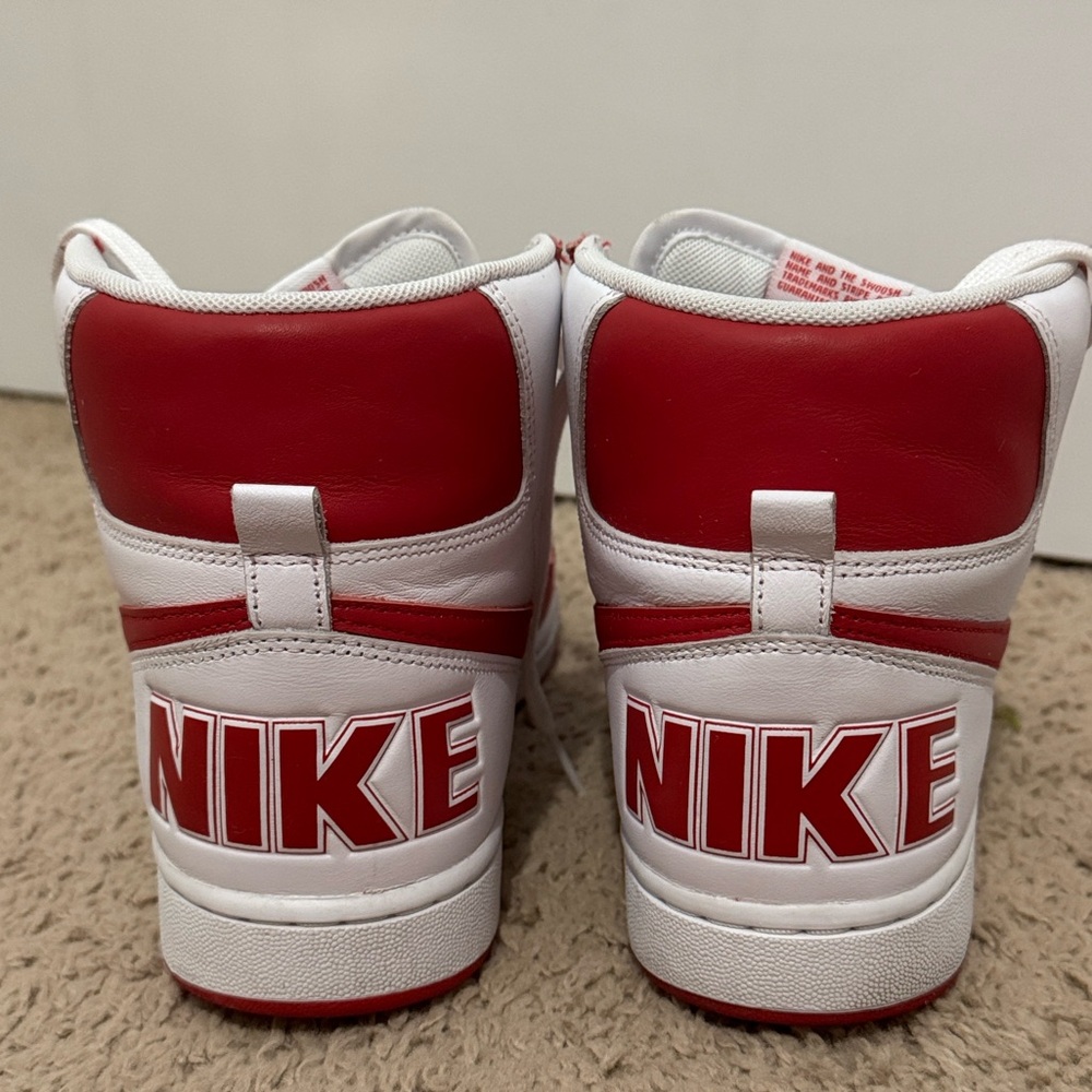 Nike Terminator High Retro University Red White Men’s Size 10 - Picture 3 of 10